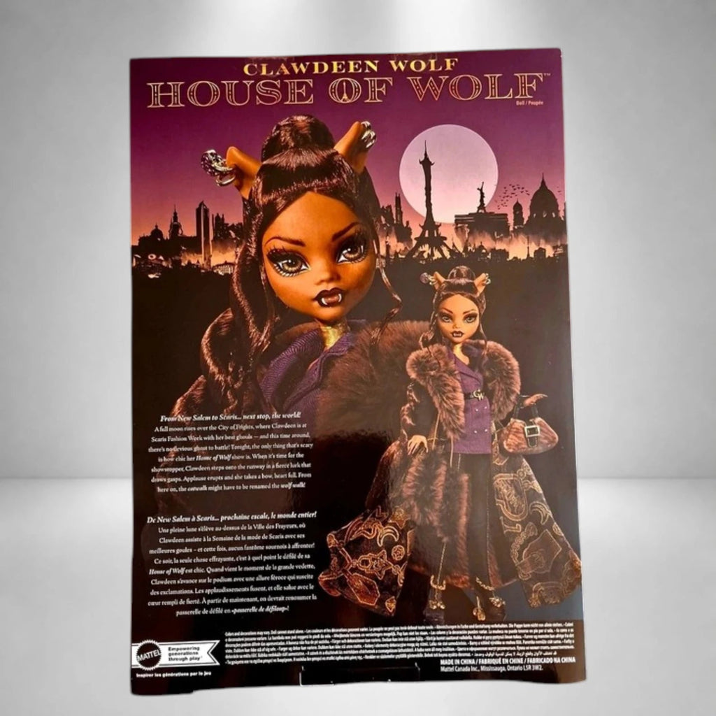 Monster High Skullector Clawdeen Wolf House of Wolf